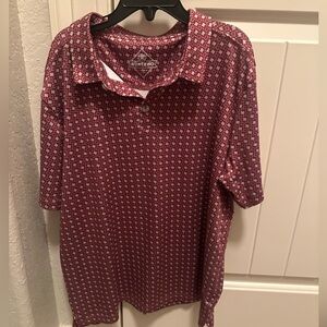 BURLEBO Youth Maroon Texas Polo Shirt